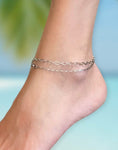 Layered Chain Anklet Set