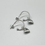 Heart Charm Hoop Earrings