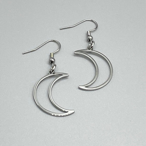 Open Moon Earrings