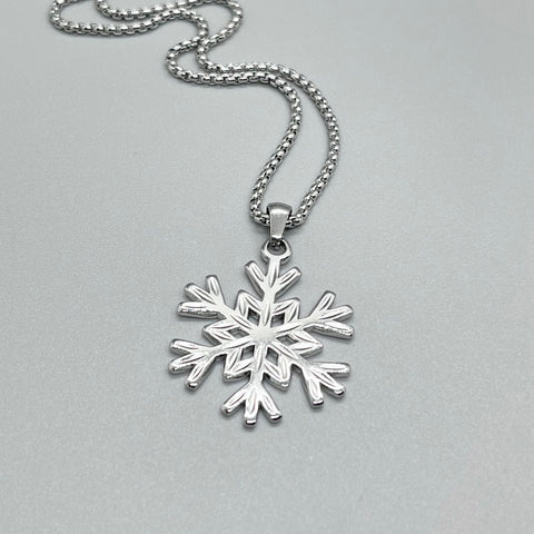 Large Snowflake Necklace ~ Choose Your Chain