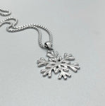 Large Snowflake Necklace ~ Choose Your Chain