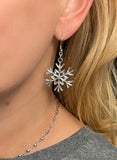 Large Snowflake Pendant Earrings