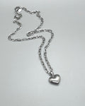 Puffy Heart Necklace ~ Choose Your Chain