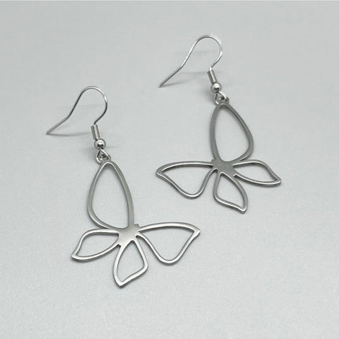 Large Open Butterfly Earrings