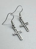 Open Cross Earrings