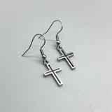 Open Cross Earrings