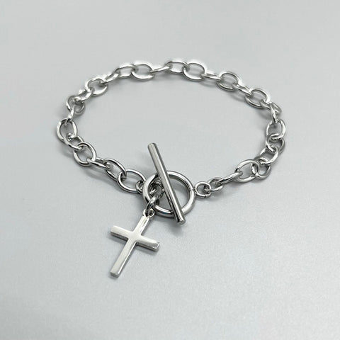 Cross Toggle Bracelet