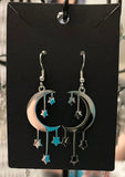 Moon & Stars Dangle Earrings