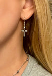 Open Cross Earrings