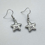 Smiley Face Star Earrings