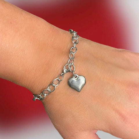 Heart Charm Bracelet