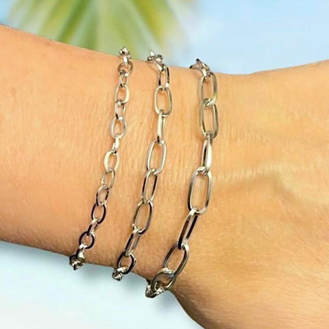 Paperclip Chain Bracelet ~ Choose Your Chain