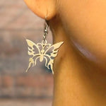 Large Butterfly Pendant Earrings