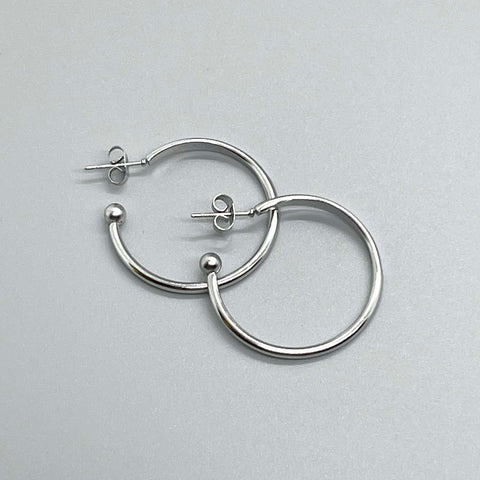 Silver Hoop Earrings