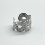 Swirl Weave Cuff Ring