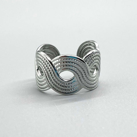 Swirl Weave Cuff Ring