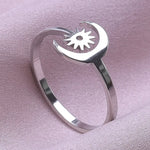 Sun & Moon Cuff Ring